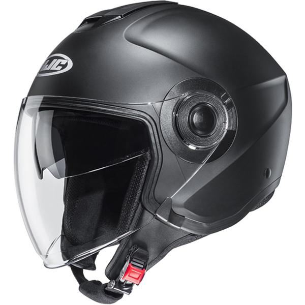 I40MBL - HJC I40 Plain Open Face Motorcycle Helmet L Matt Black