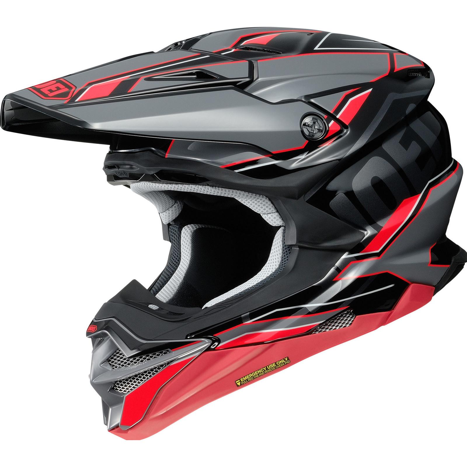 Shoei VFX-WR Allegiant Motocross Helmet XS Black Red (TC-1)