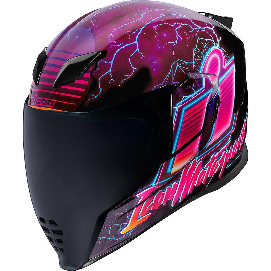 0101-12089 - Icon Airflite Synthwave Motorcycle Helmet L Purple