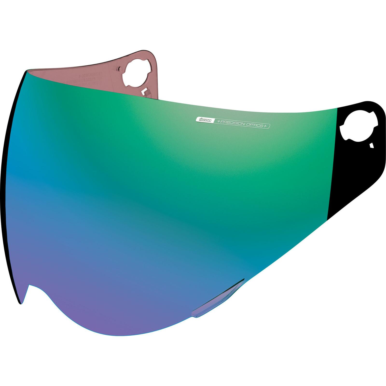 0130-0892 - Icon Precision Optics Variant Pro Helmet Visor Iridium Green (RST Green)