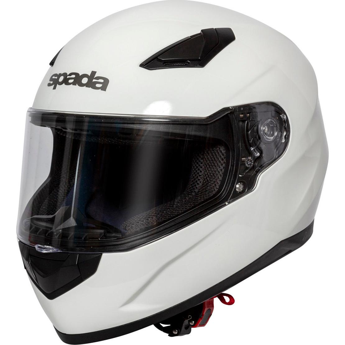Spada Raiden Motorcycle Helmet M White & Clear Visor