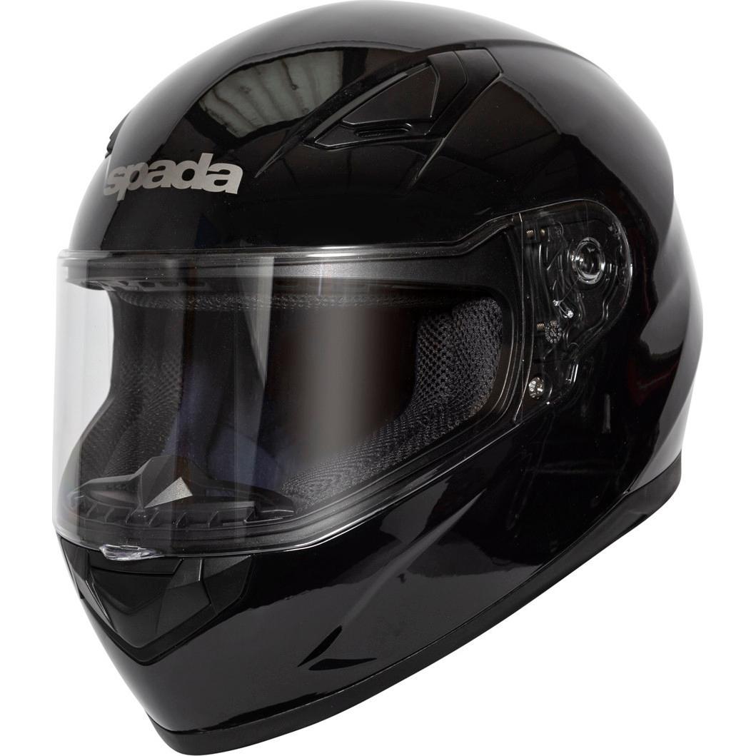 Spada Raiden Motorcycle Helmet S Black & Clear Visor