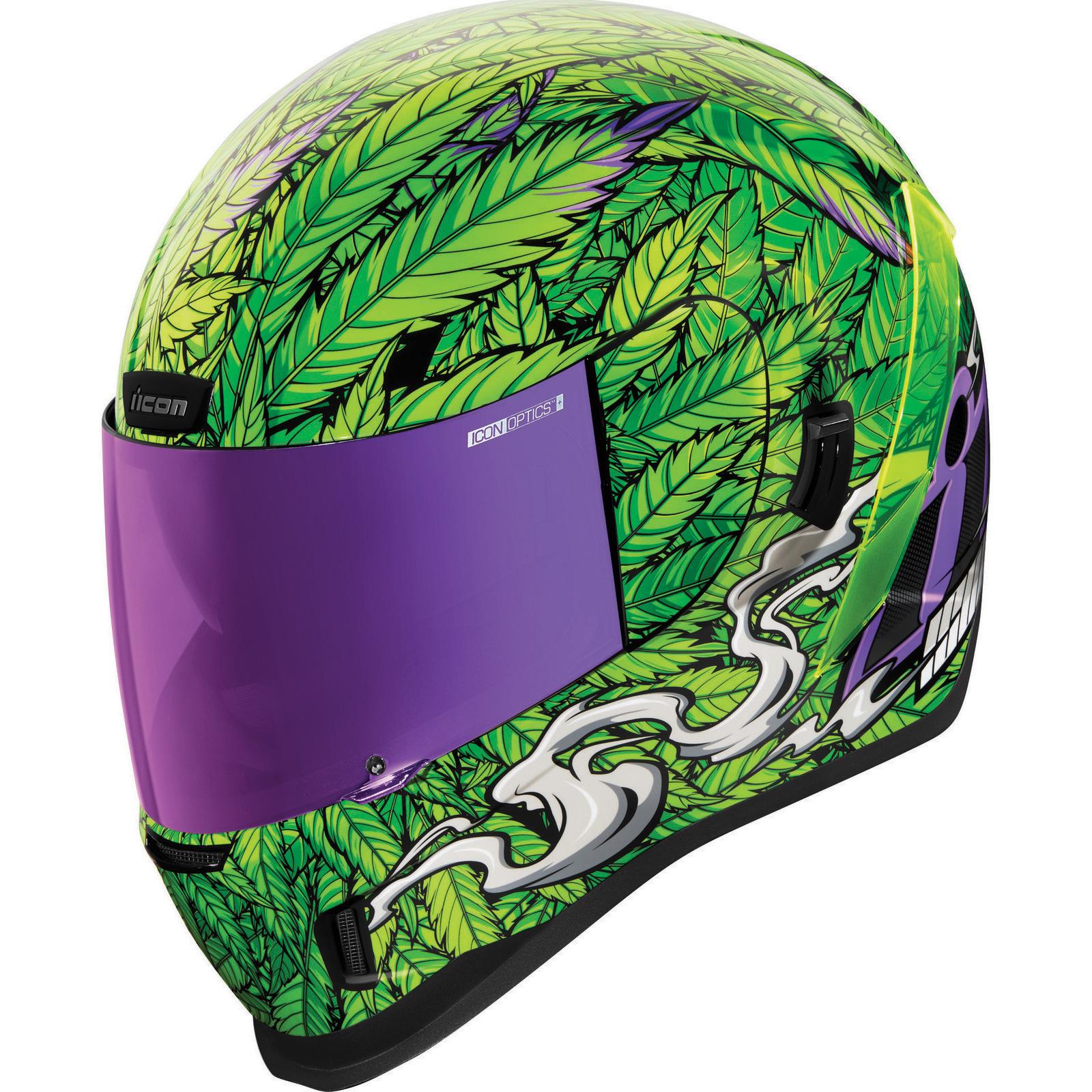 0101-14082 - Icon Airform Ritemind Glow Motorcycle Helmet XL Green