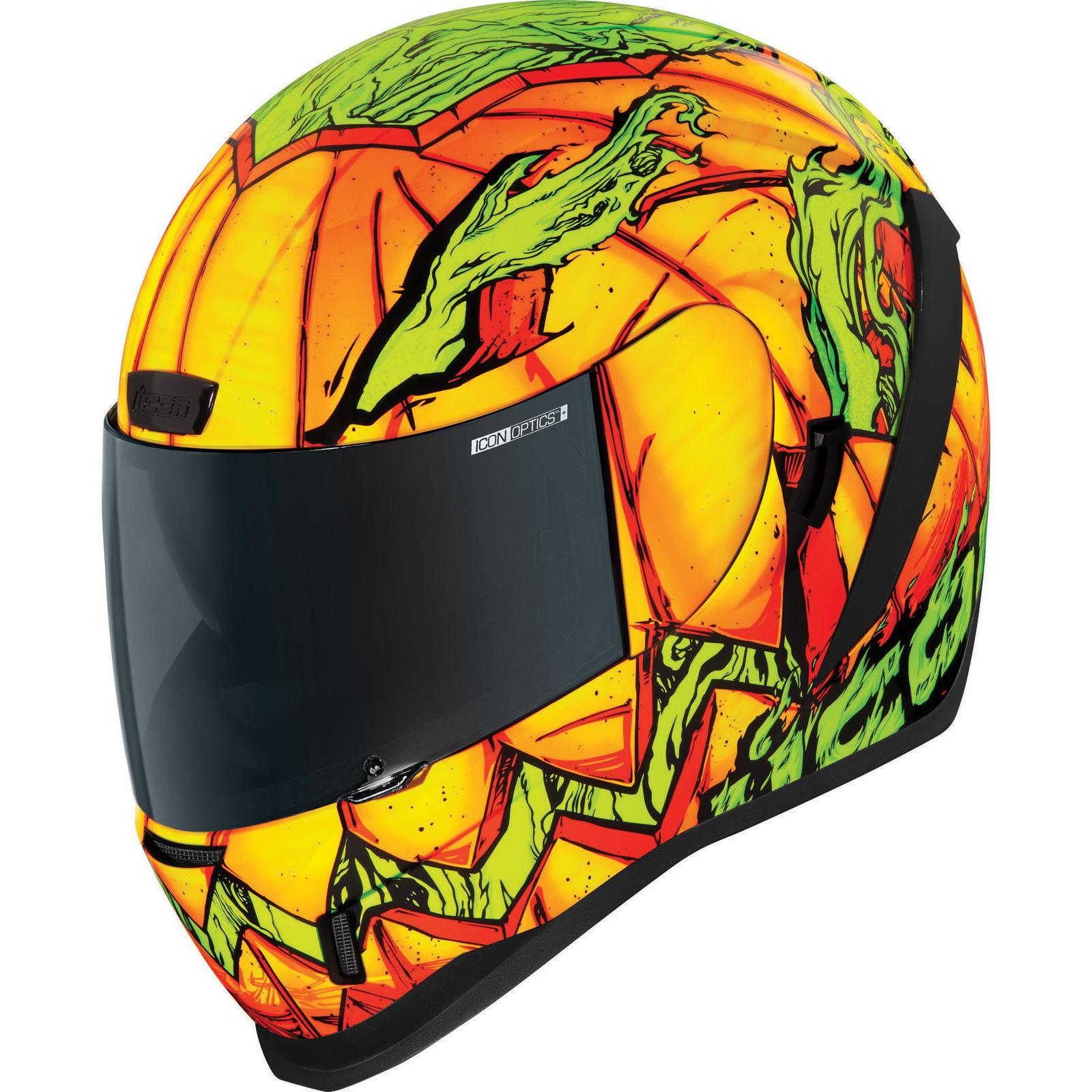 0101-14103 - Icon Airform Trick or Street Motorcycle Helmet L Orange