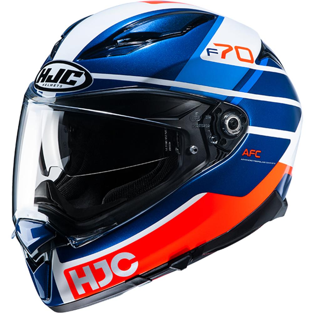 F70TUM - HJC F70 Tino Motorcycle Helmet M Blue Red White (MC21)