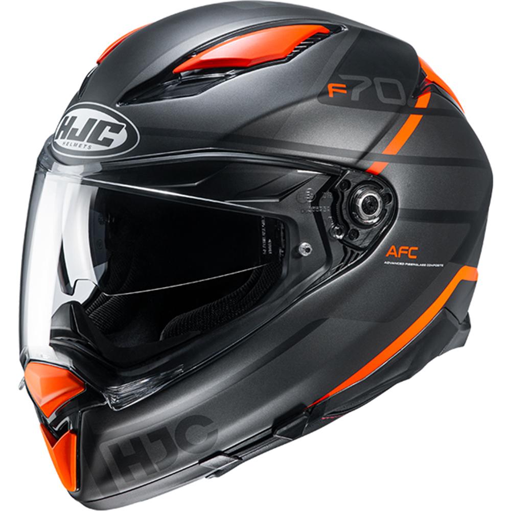 F70TOXL - HJC F70 Tino Motorcycle Helmet XL Orange (MC7SF)