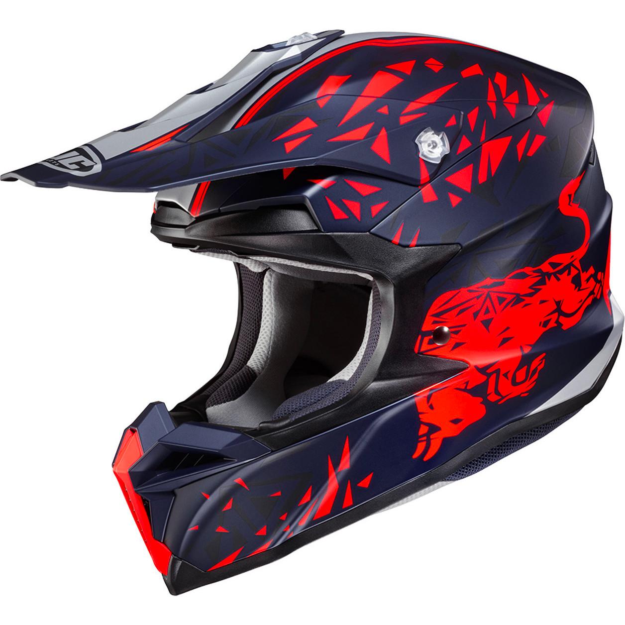 I50SRXL - HJC i50 Spielberg Redbull Ring Motocross Helmet XL Blue Red (MC21SF)