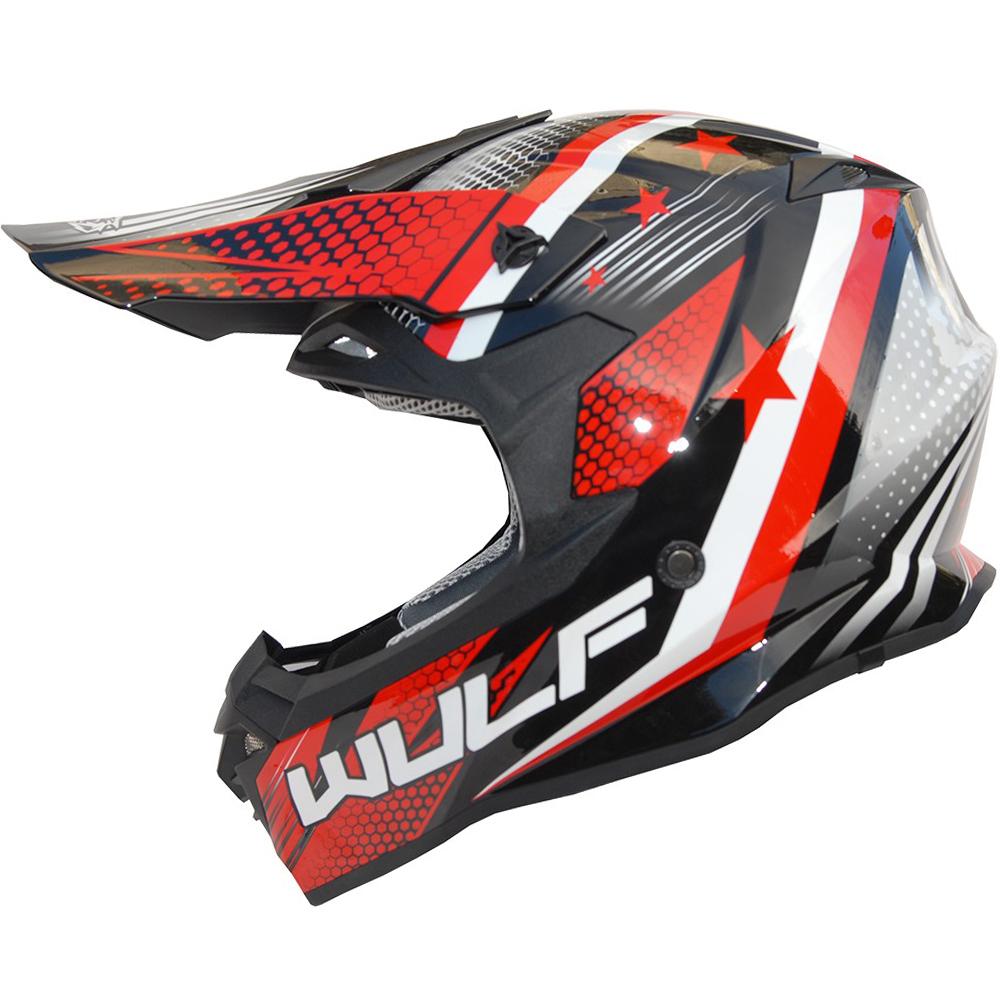 Wulfsport Iconic Motocross Helmet M Red