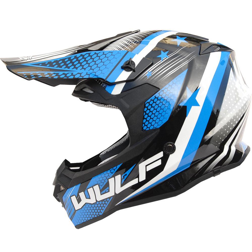 Wulfsport Iconic Motocross Helmet S Blue