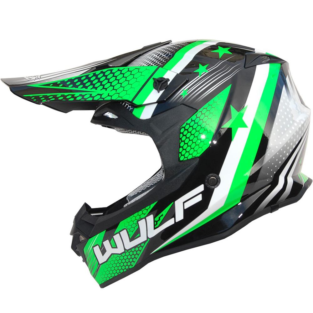Wulfsport Iconic Motocross Helmet S Green