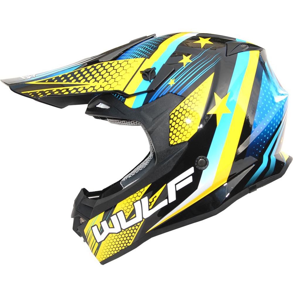 Wulfsport Iconic Motocross Helmet M Yellow