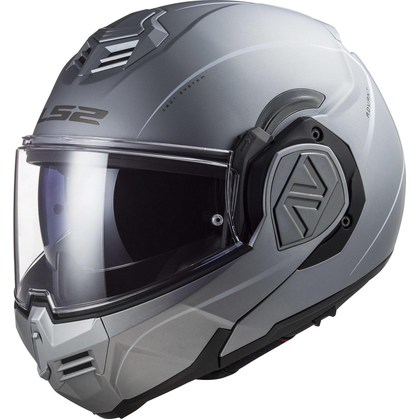 LS2 FF906 Advant Special Flip Front Motorcycle Helmet S Matt Silver & Iridium Gold (Pinlock Ready) Visor