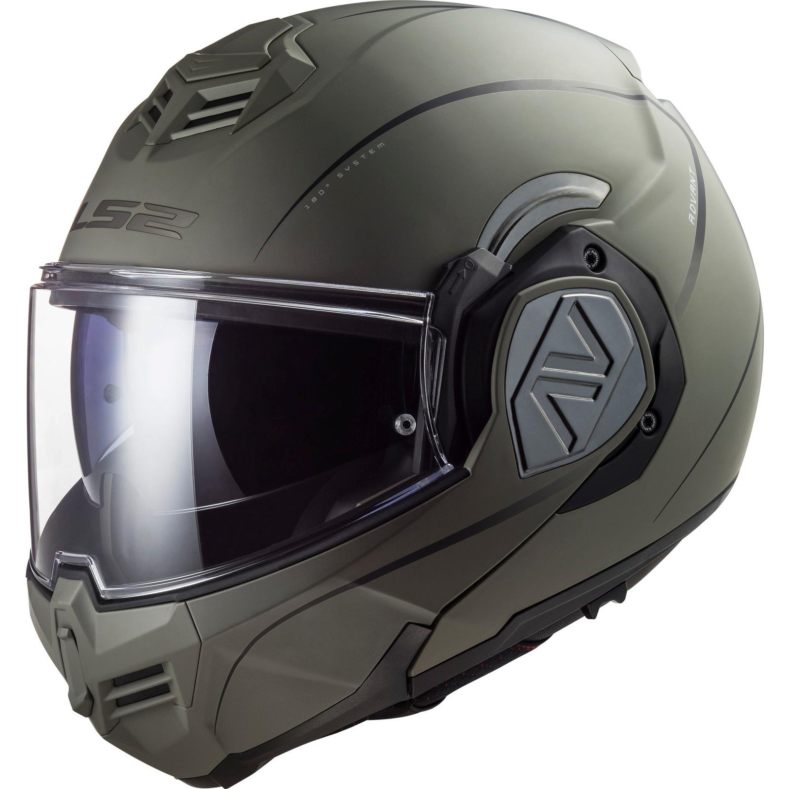 LS2 FF906 Advant Special Flip Front Motorcycle Helmet XXL Matt Sand & Iridium Gold (Pinlock Ready) Visor