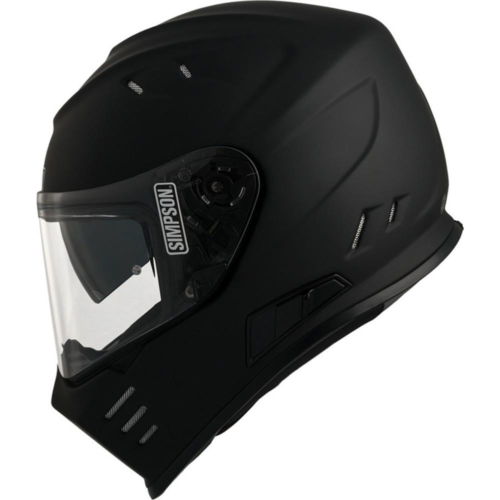 SV1091E05MSXL - Simpson Venom Solid Motorcycle Helmet XL Matt Black