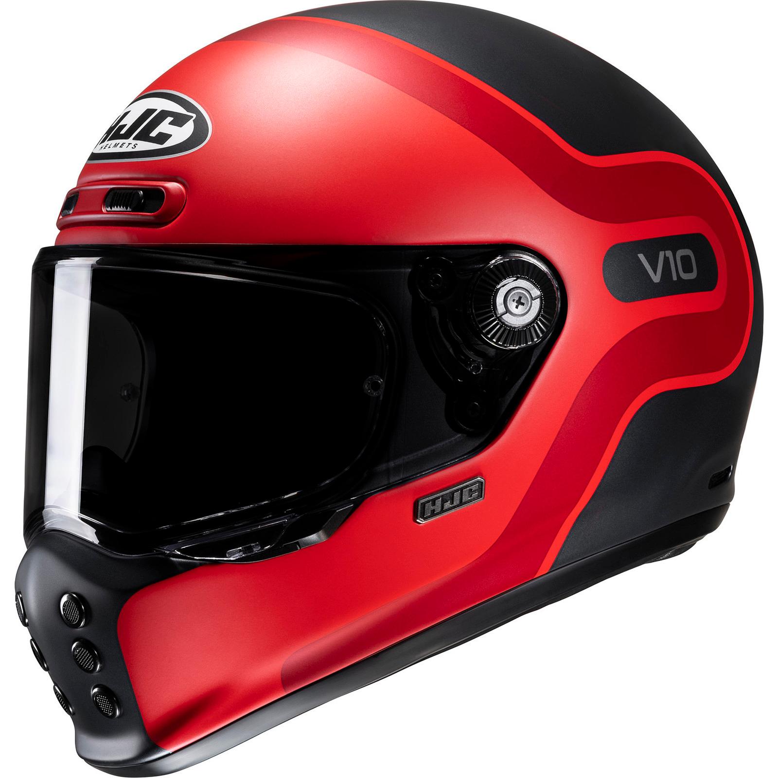 V10GRXS - HJC V10 Grape Motorcycle Helmet XS Red (MC1SF)
