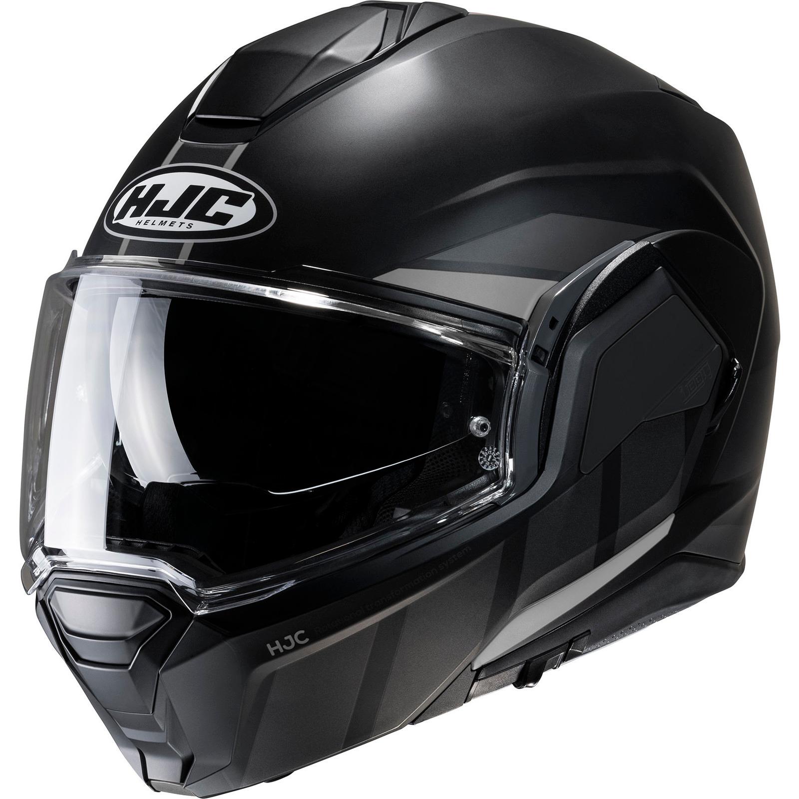 I100BBS - HJC i100 Beis Flip Front Motorcycle Helmet S Black (MC5SF)