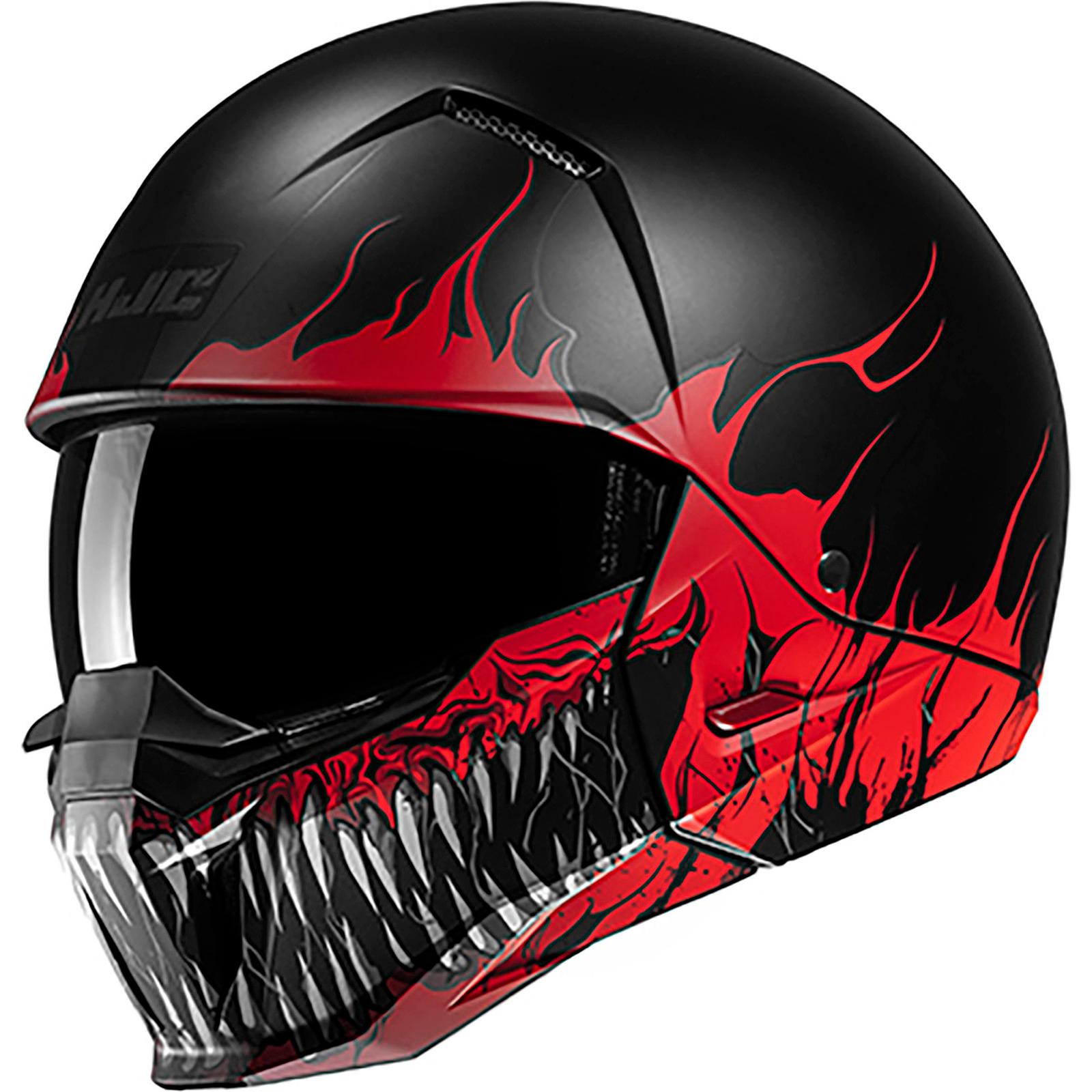 I20SRXS - HJC i20 Scraw Convertible Motorcycle Helmet XS Red (MC1SF)
