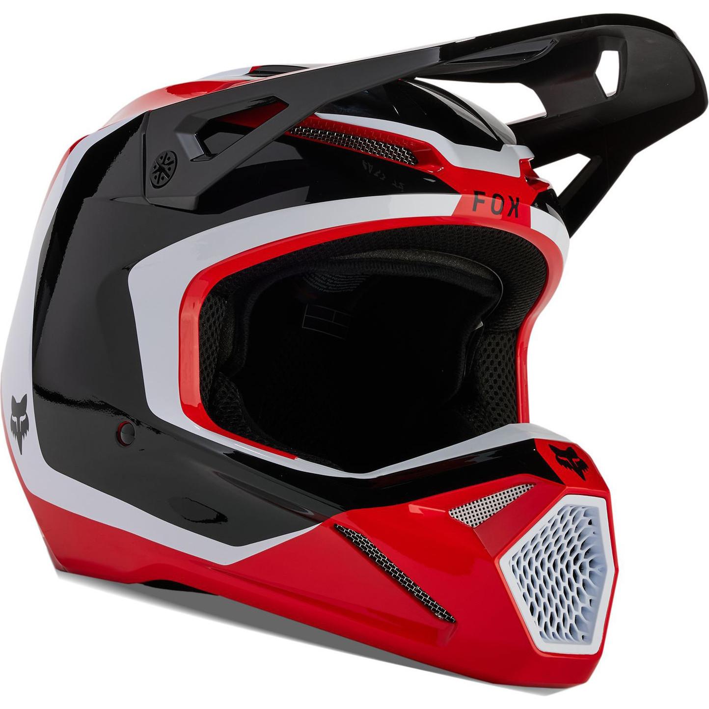 31370-110-2X - Fox Racing 2024 V1 Nitro Motocross Helmet XXL Flo Red