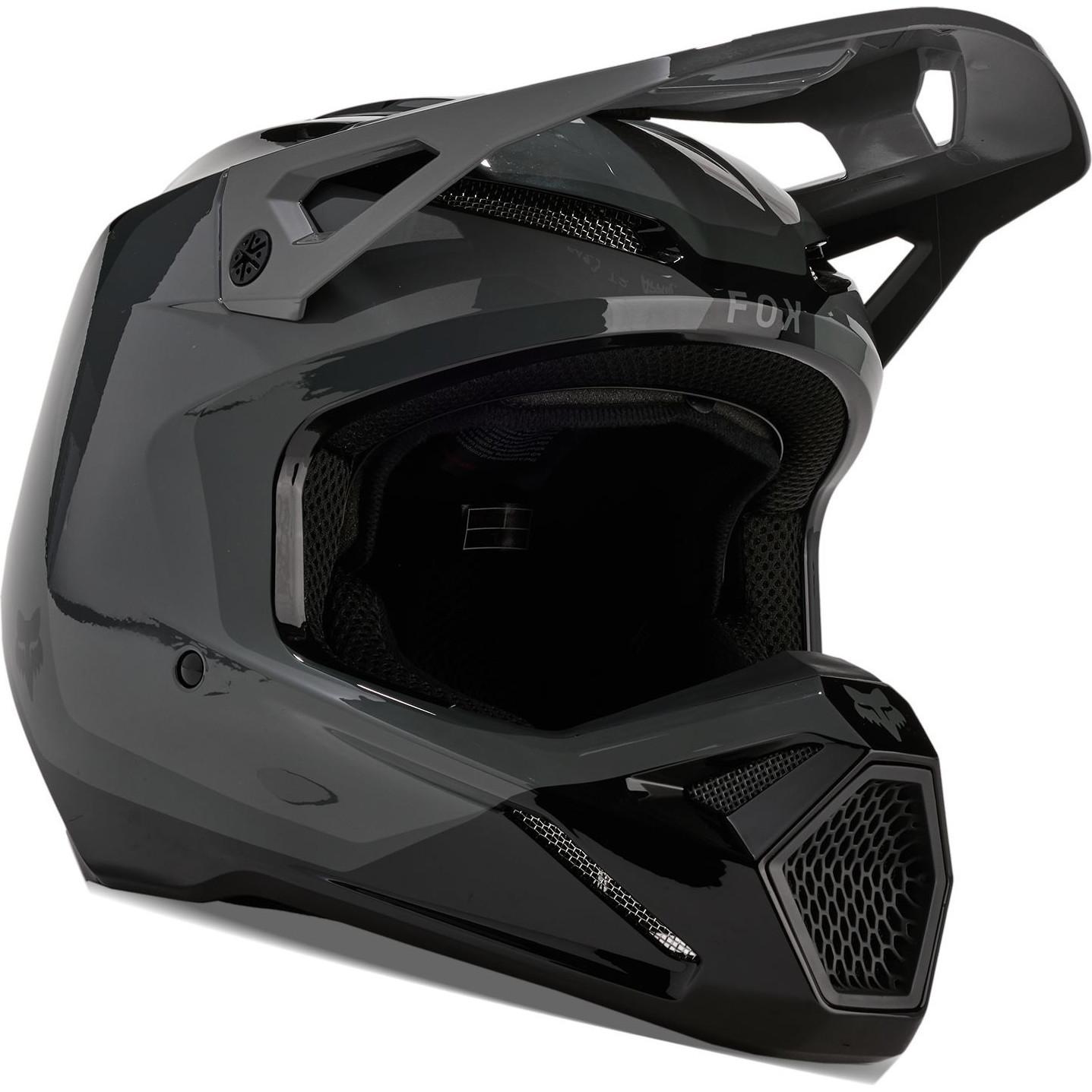 31370-330-M - Fox Racing 2024 V1 Nitro Motocross Helmet M Dark Shadow