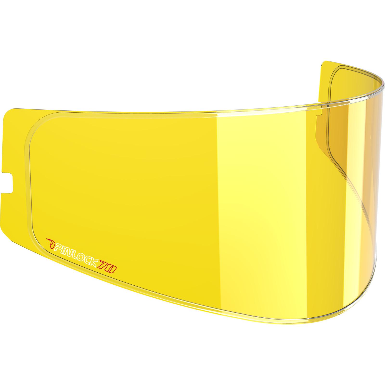 Pinlock 70 Max Vision Insert For MT Atom SV Flip Front Helmet - Yellow (DKS193)