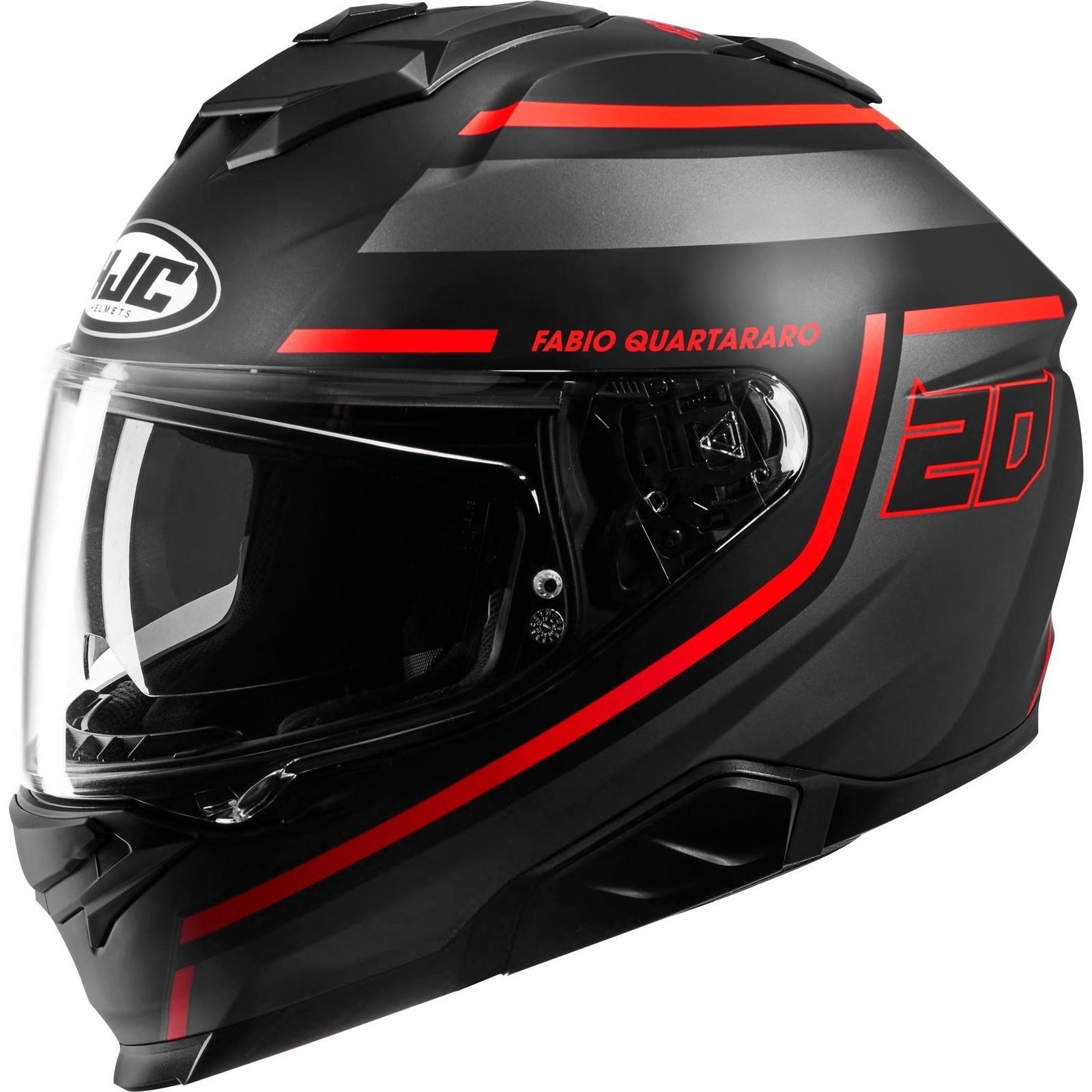 I71FQXS - HJC i71 Fabio Quartararo 20 Motorcycle Helmet XS Matt Red (MC1SF)