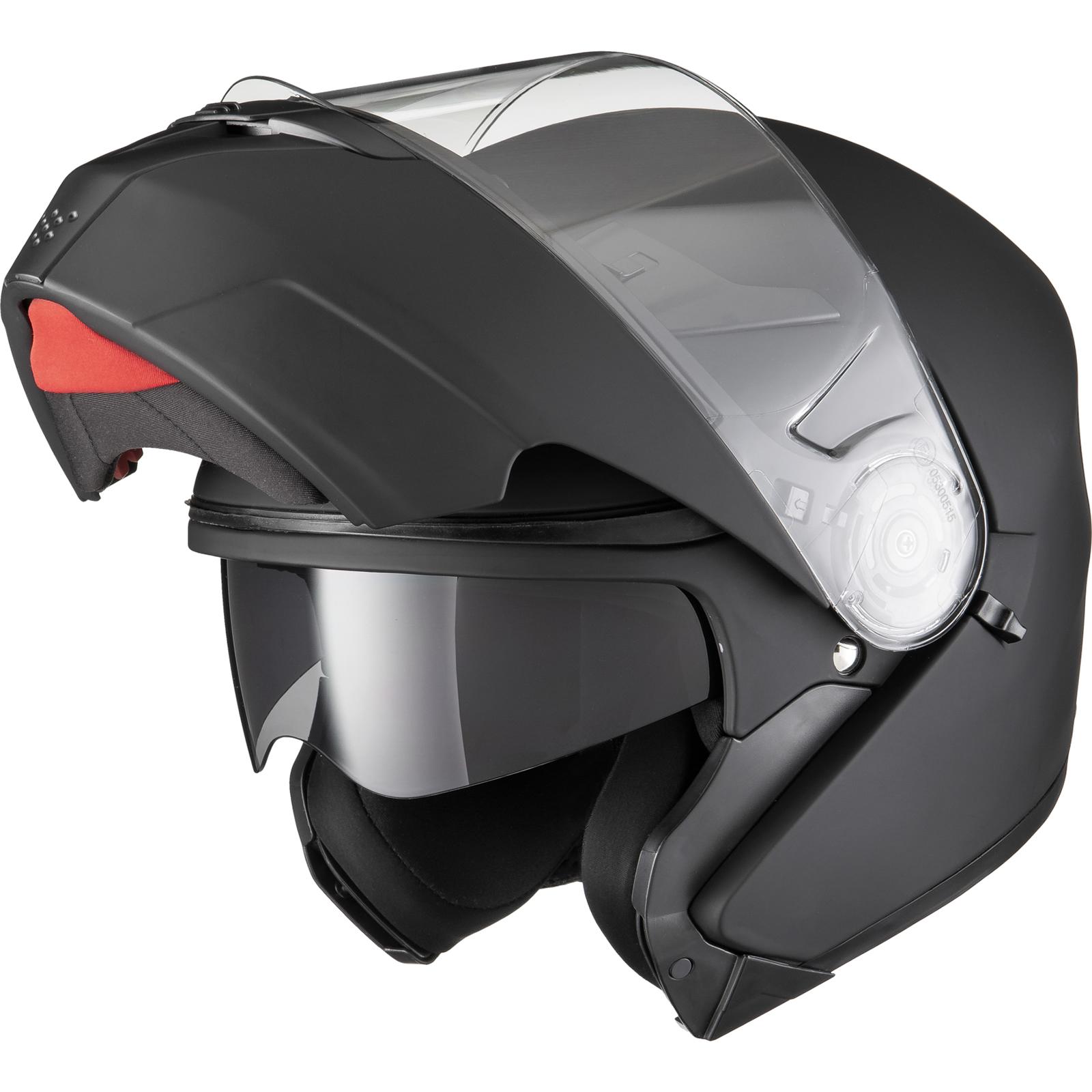 Agrius Fury Flip Front Motorcycle Helmet XXL Matt Black