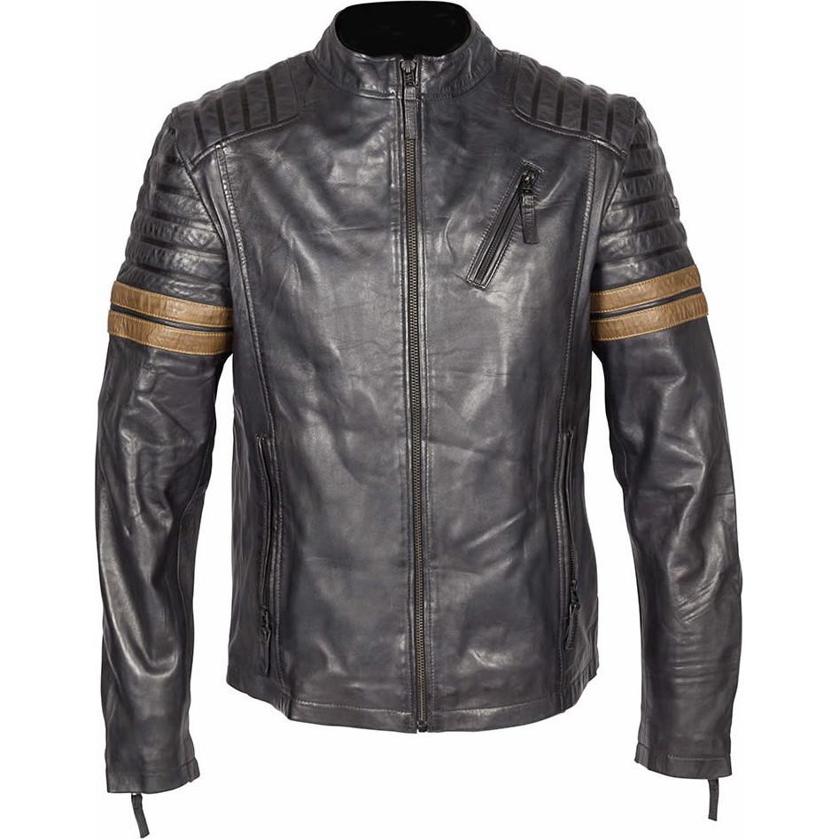 Spada Wyatt Leather Motorcycle Jacket 48 Blue