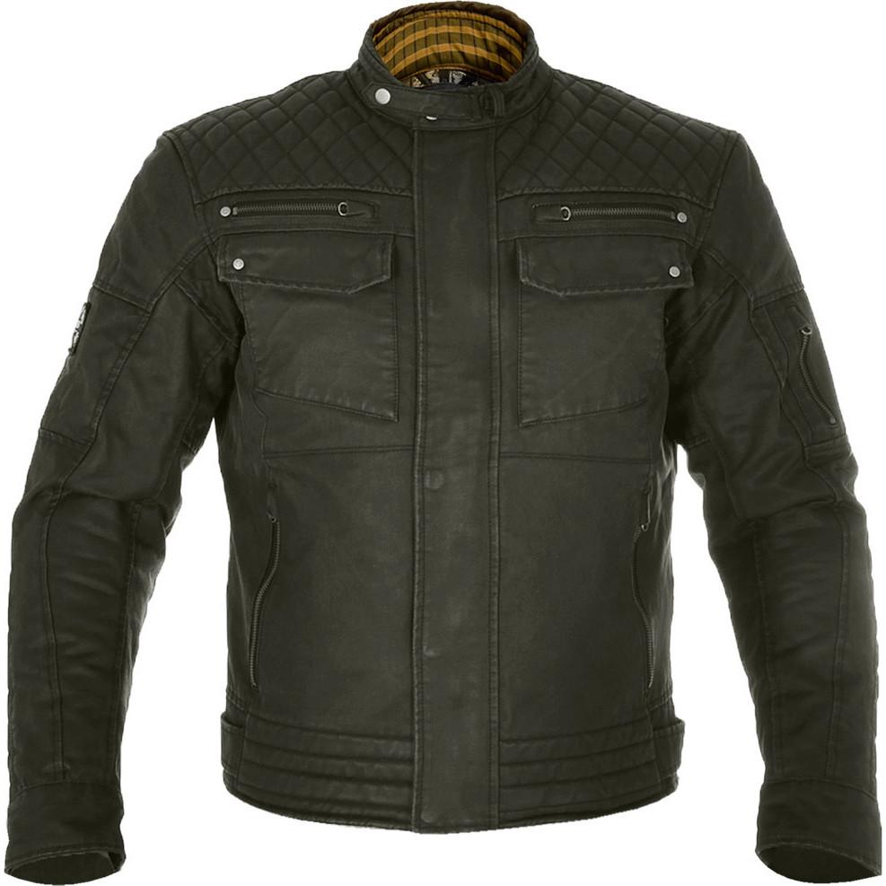 TM181S - Oxford Hardy Wax Motorcycle Jacket S Olive (38)