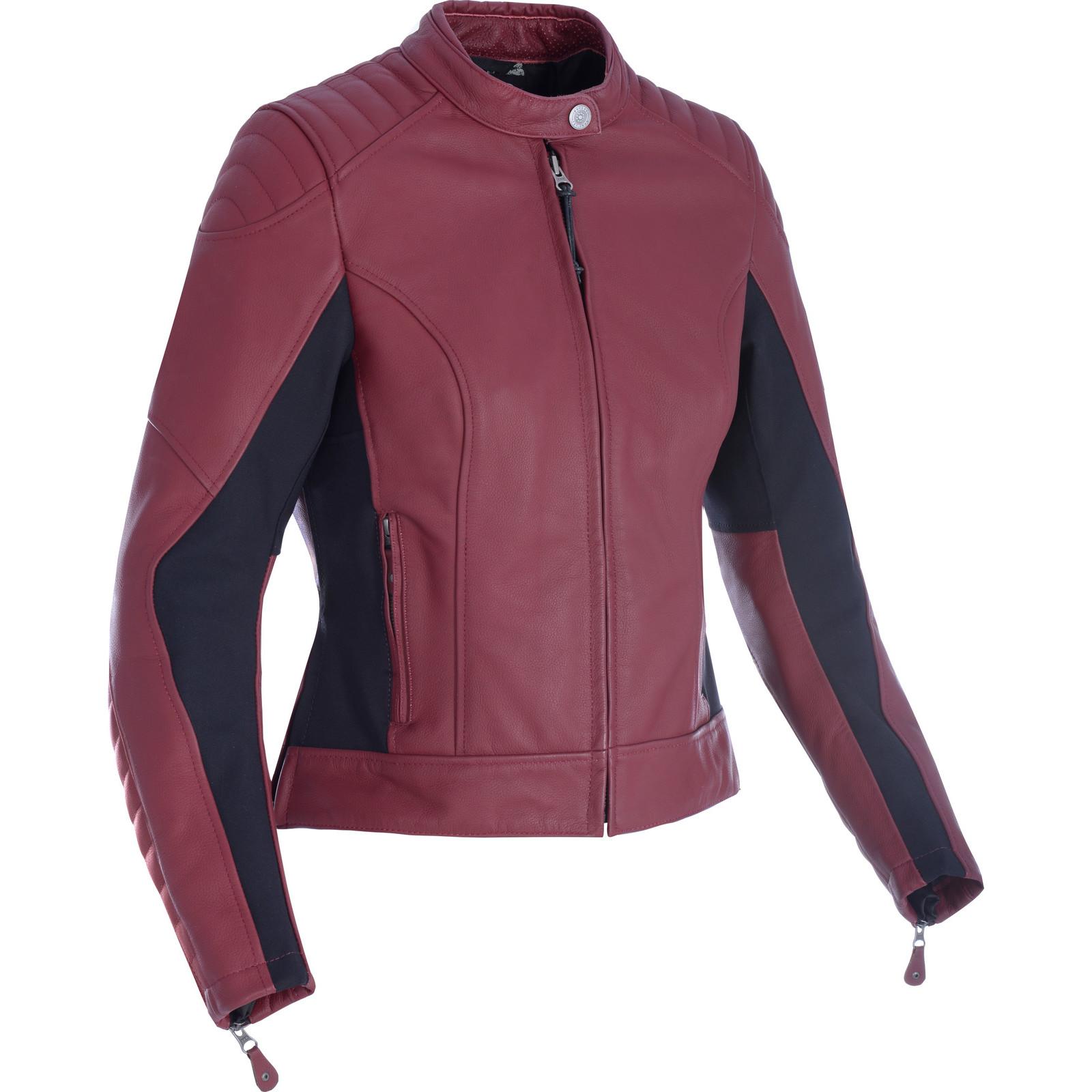 LW17010214 - Oxford Beckley Ladies Leather Motorcycle Jacket 14 Russet (L)