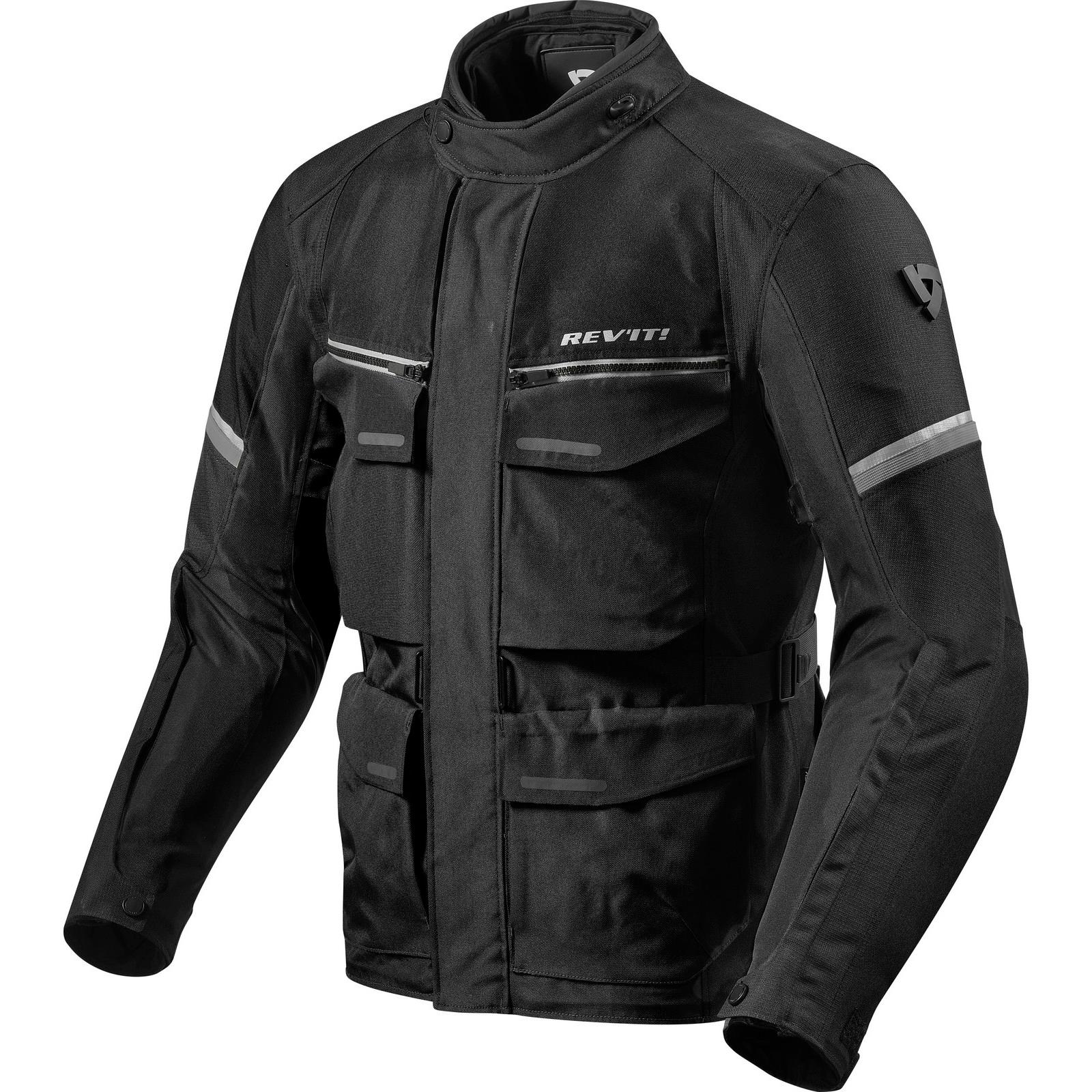 FJT262 - 1170-XXL - Rev It Outback 3 Motorcycle Jacket XXL Black Silver