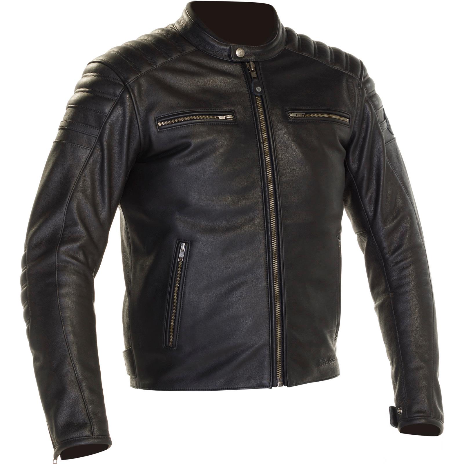 1DAII100-50 - Richa Daytona 2 Leather Motorcycle Jacket 40 Black