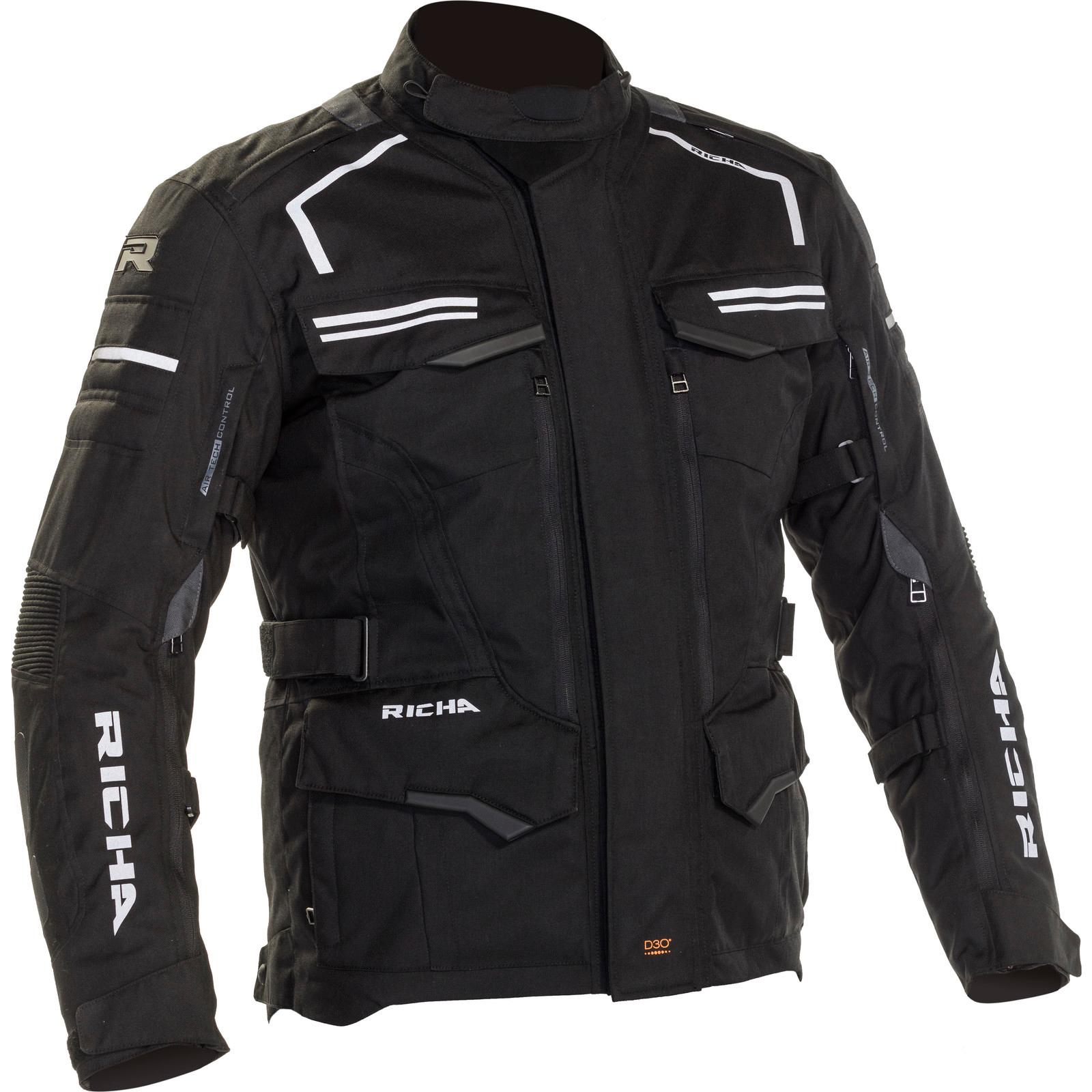 2TOAII100-4XL - Richa Touareg 2 Motorcycle Jacket 4XL Black