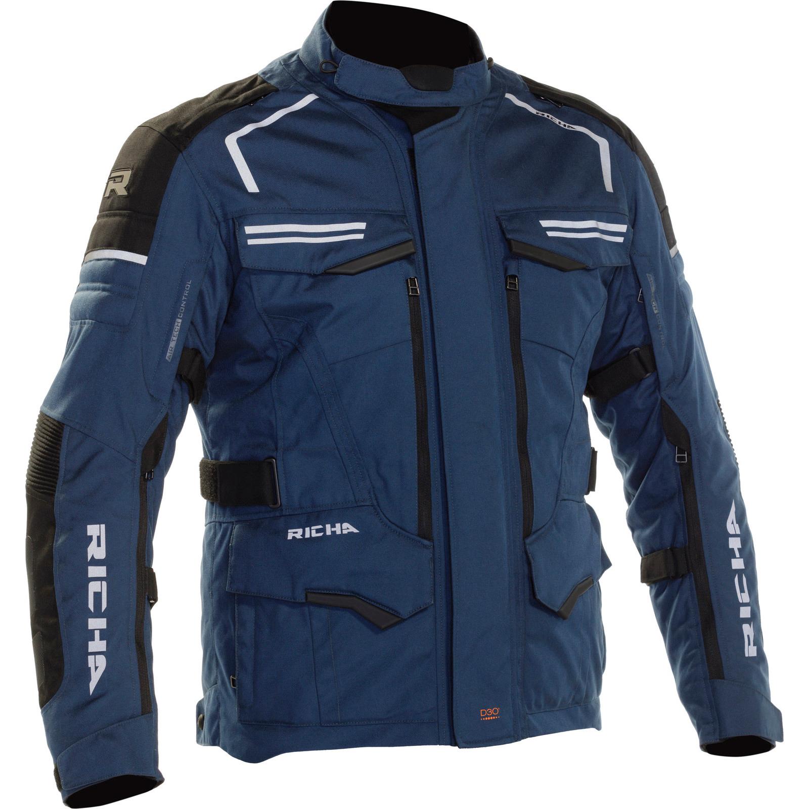 2TOAII1400-S - Richa Touareg 2 Motorcycle Jacket S Navy