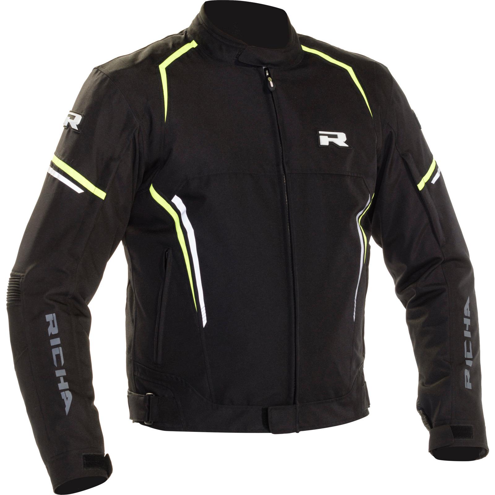 2GOII650-4XL - Richa Gotham 2 Motorcycle Jacket 4XL Black Fluo