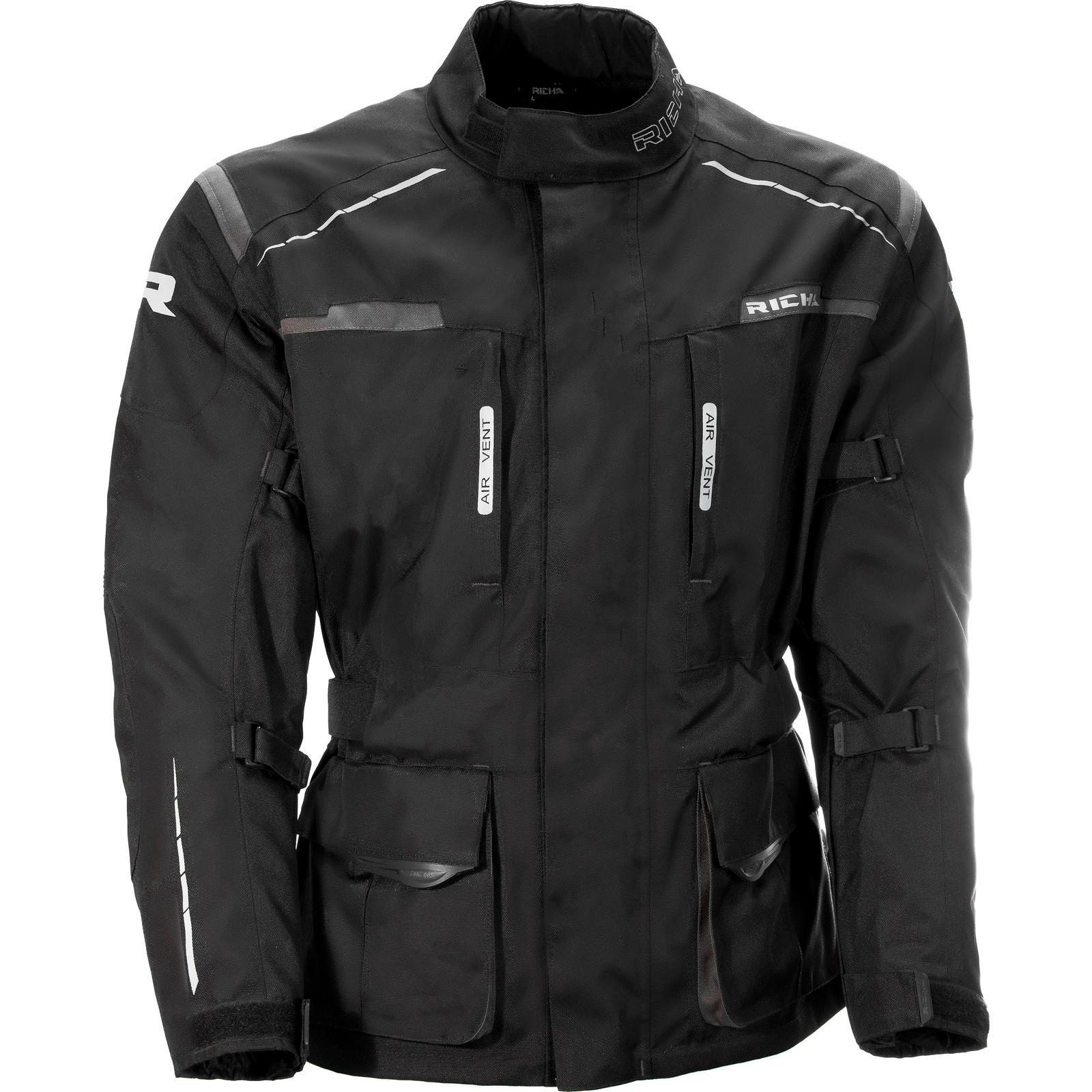 Richa Axel Motorcycle Jacket L Black Grey