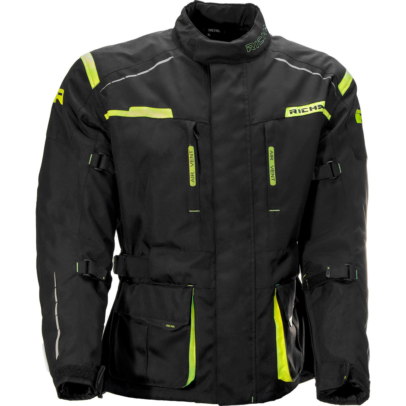 Richa Axel Motorcycle Jacket 4XL Black Fluo