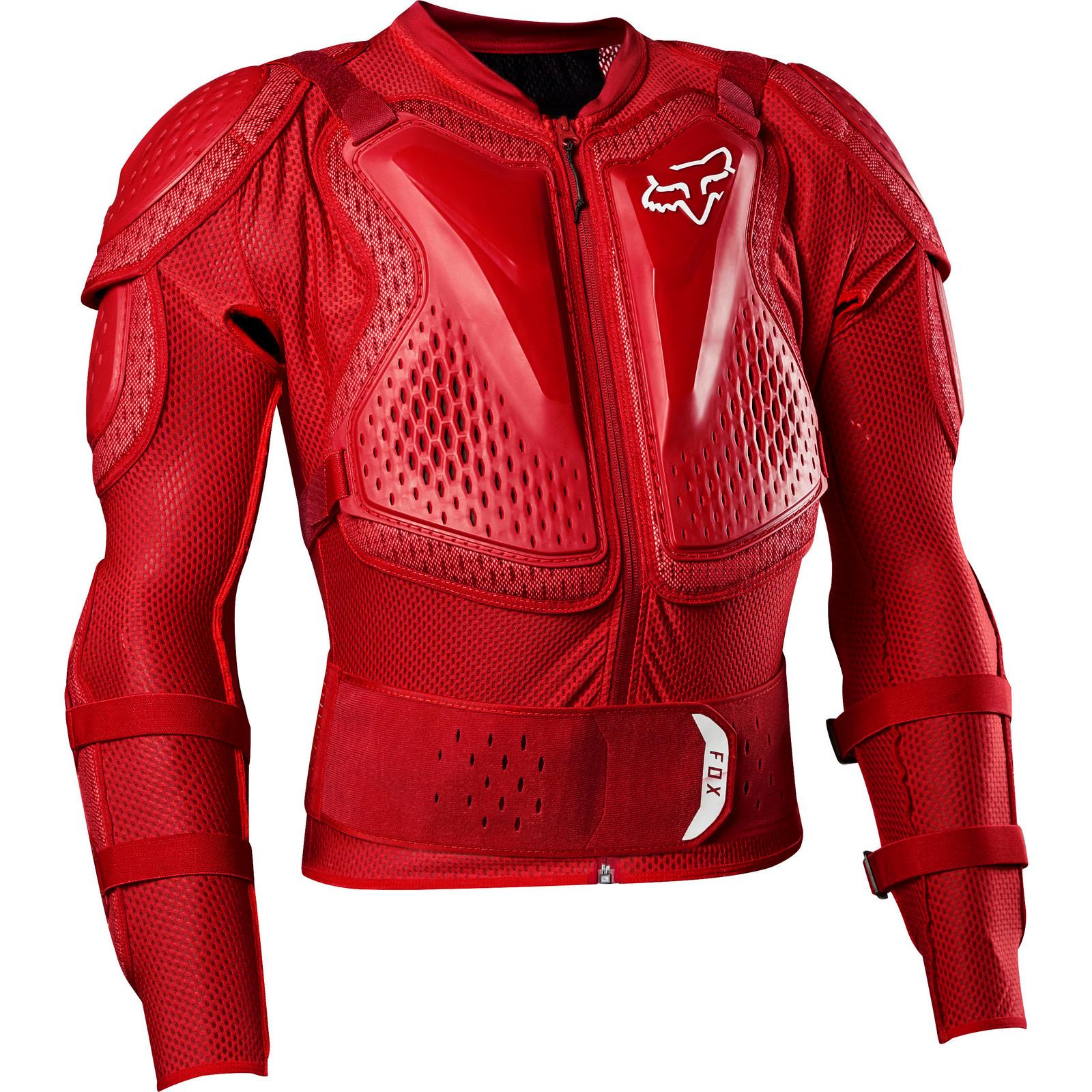 24018-122-M - Fox Racing Titan Sport Armoured Jacket M Flame Red