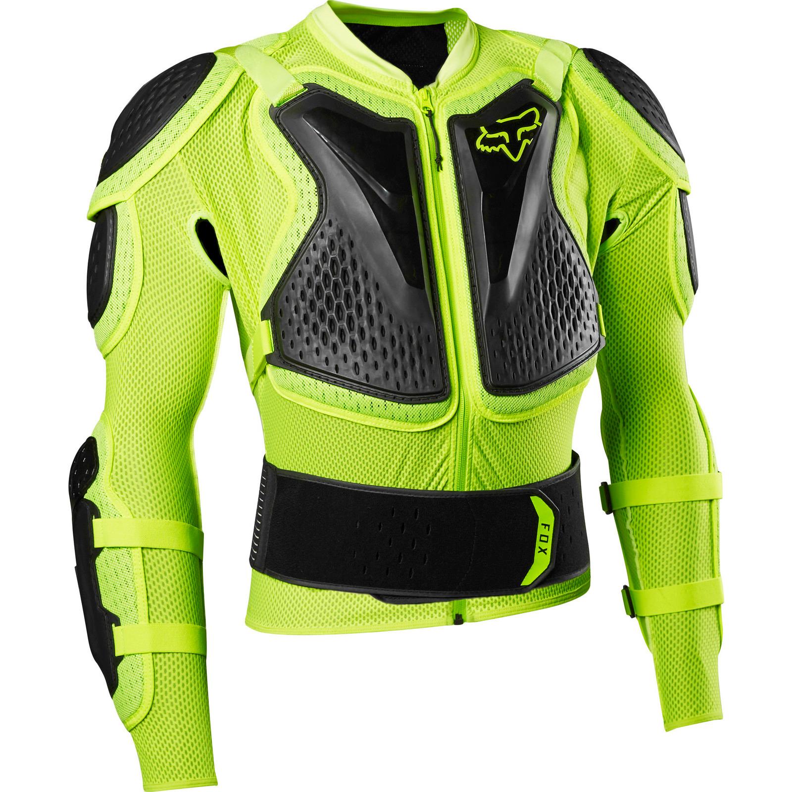 24018-130-M - Fox Racing Titan Sport Armoured Jacket M Fluo Yellow