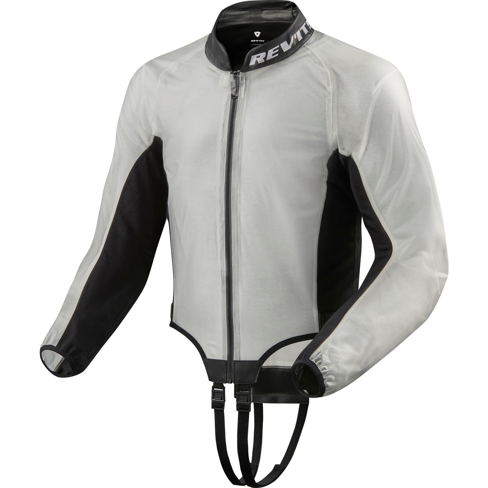FRC014 - 9010-L - Rev It Trackmaster H2O Rain Motorcycle Over Jacket L Transparent Black