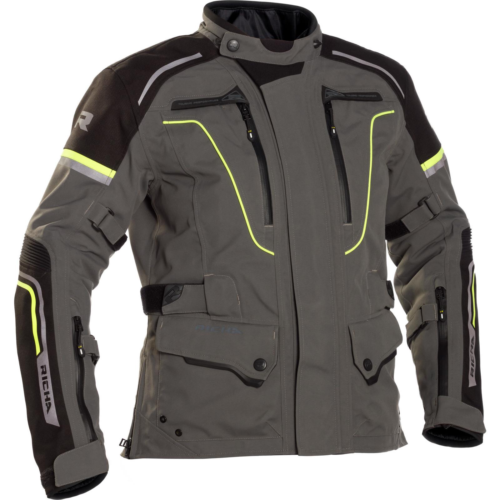 2INFIIP2650-2XL - Richa Infinity 2 Pro Motorcycle Jacket XXL Titanium Fluo Yellow