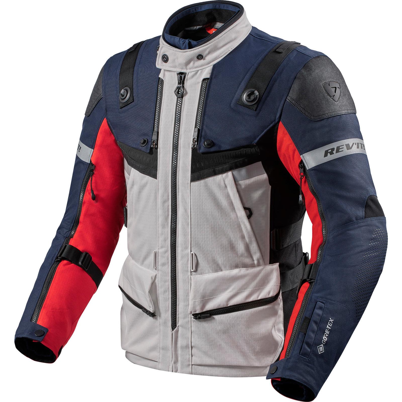 FJT305 - 2030-XL - Rev It Defender 3 GTX Motorcycle Jacket XL Red Blue