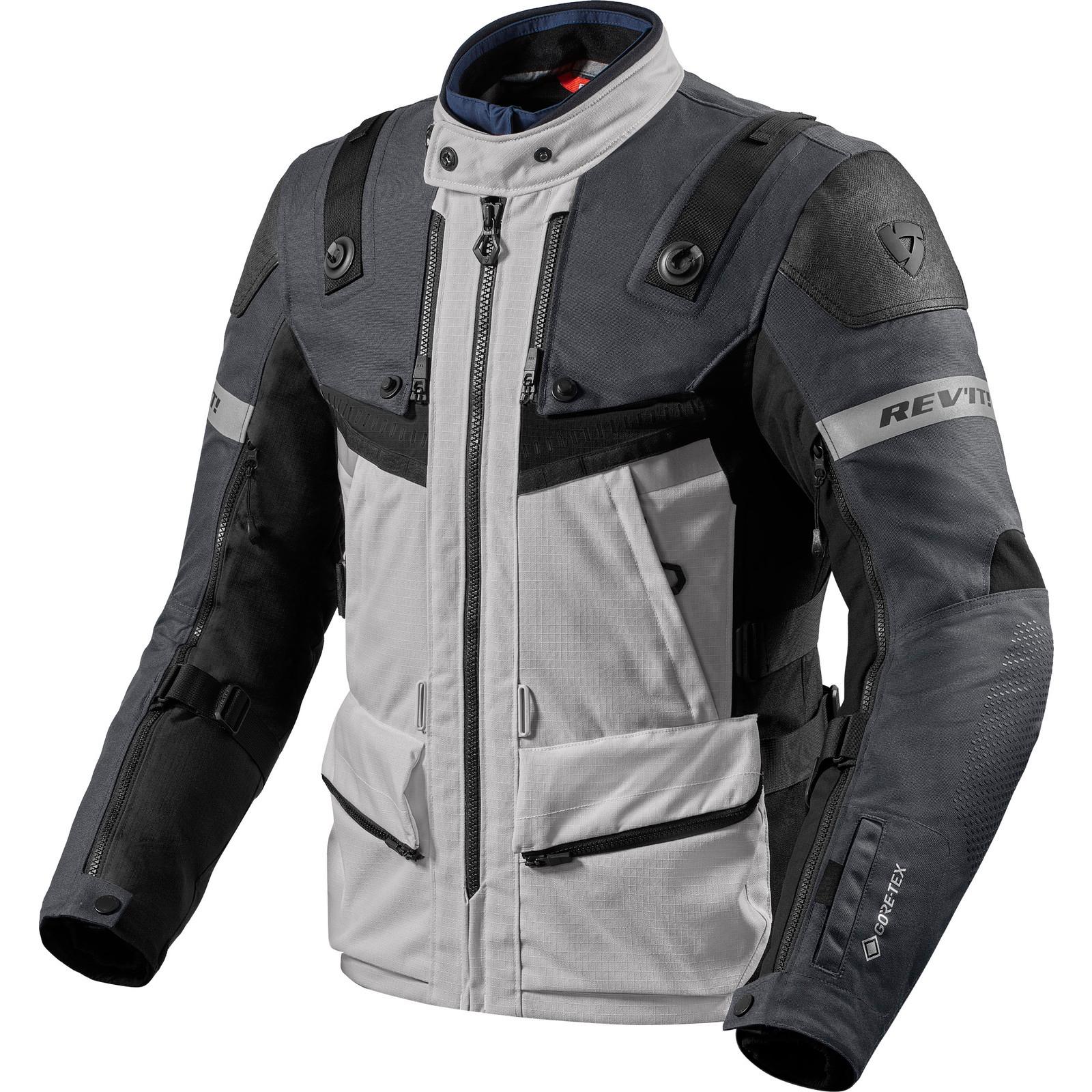 FJT305 - 4130-XXL - Rev It Defender 3 GTX Motorcycle Jacket XXL Silver Anthracite