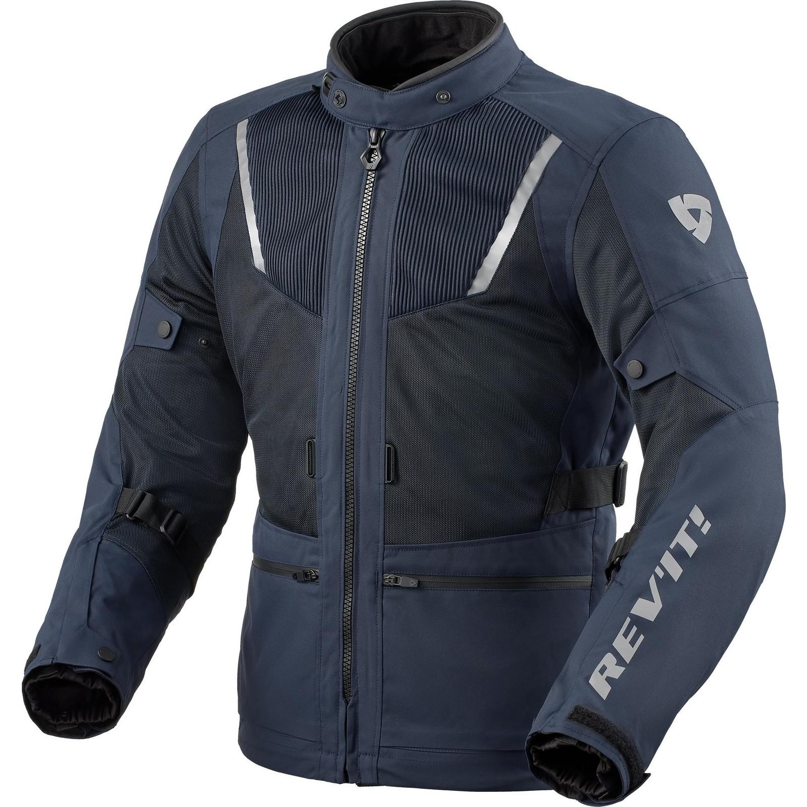 FJT320 - 0390-3XL - Rev It Levante 2 H2O Motorcycle Jacket 3XL Dark Blue