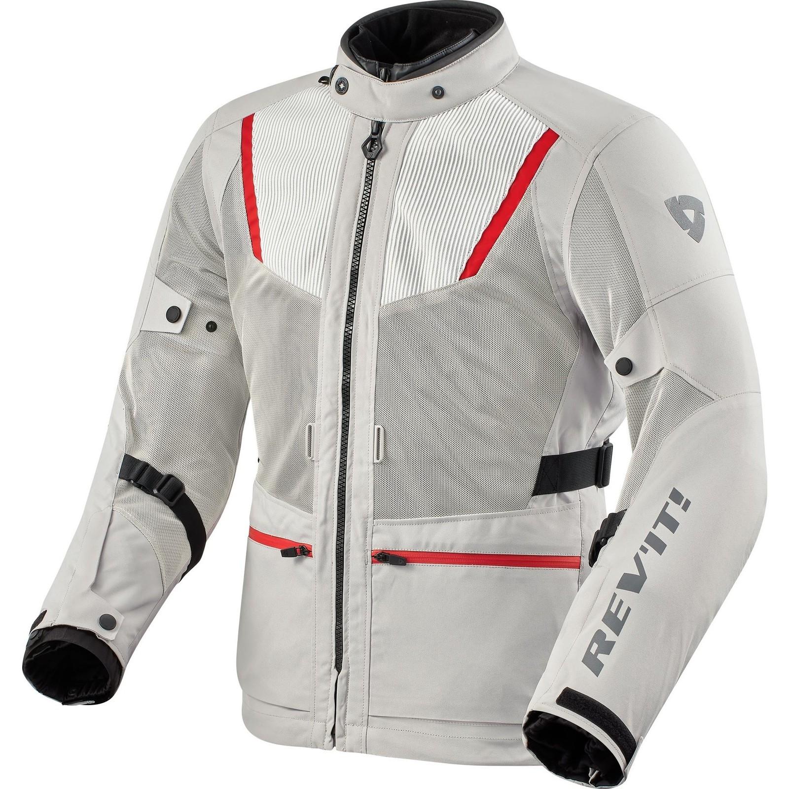 FJT320 - 0170-L - Rev It Levante 2 H2O Motorcycle Jacket L Silver