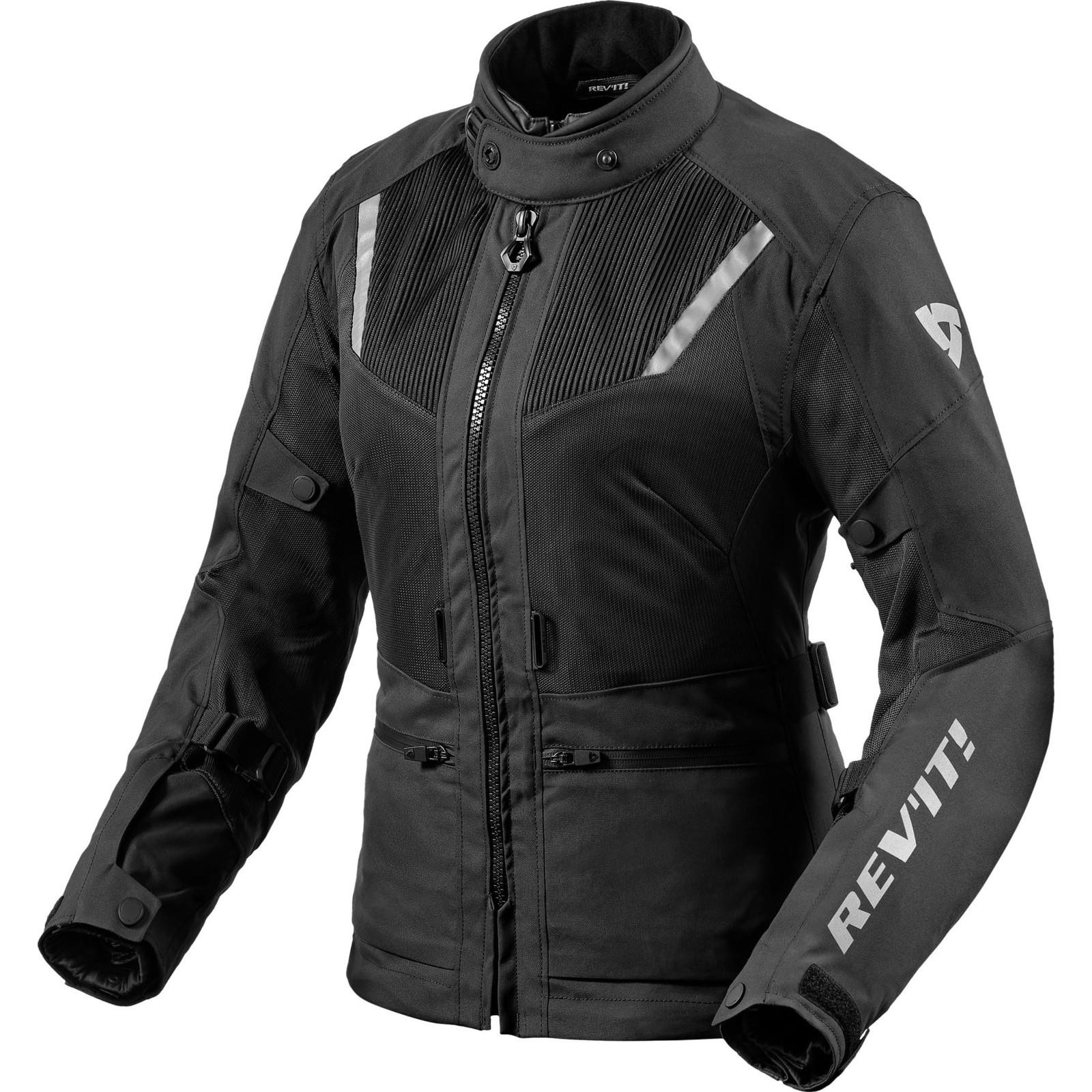 FJT321 - 0010-L38 - Rev It Levante 2 H2O Ladies Motorcycle Jacket 38 Black (UK 10)
