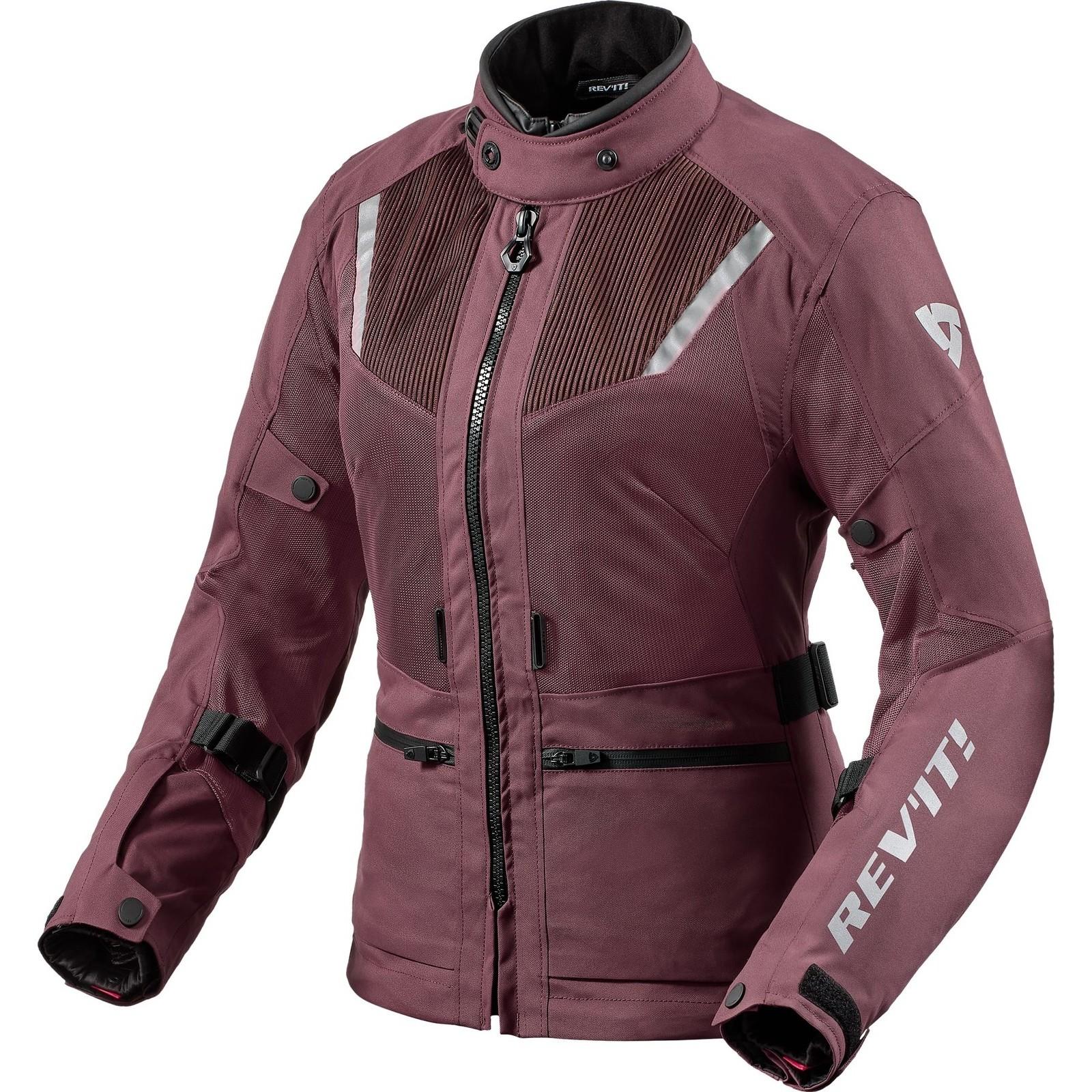 FJT321 - 0220-L44 - Rev It Levante 2 H2O Ladies Motorcycle Jacket 44 Dark Red (UK 16)