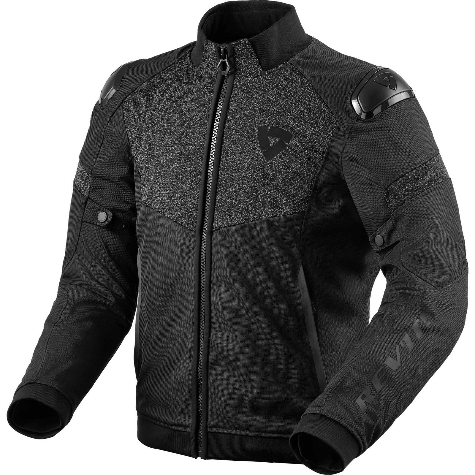 FJT319 - 1010-S - Rev It Action H2O Motorcycle Jacket S Black Black