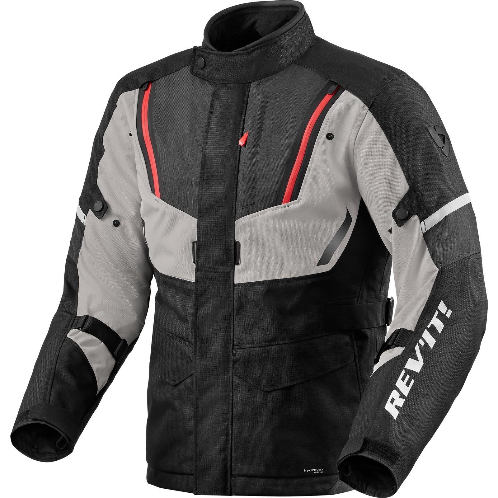 FJT318 - 1150-4XL - Rev It Move H2O Motorcycle Jacket 4XL Black Grey