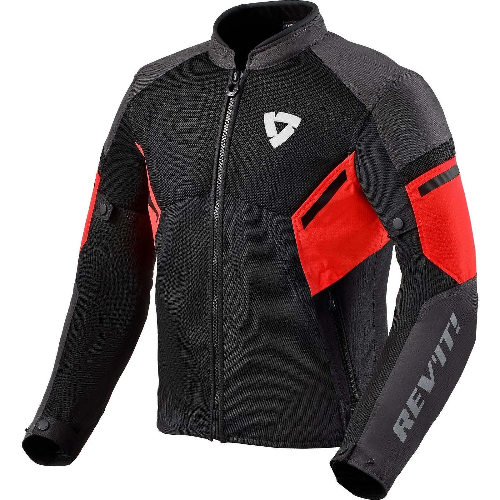 FJT307 - 1270-M - Rev It GT-R Air 3 Motorcycle Jacket M Black Neon Red