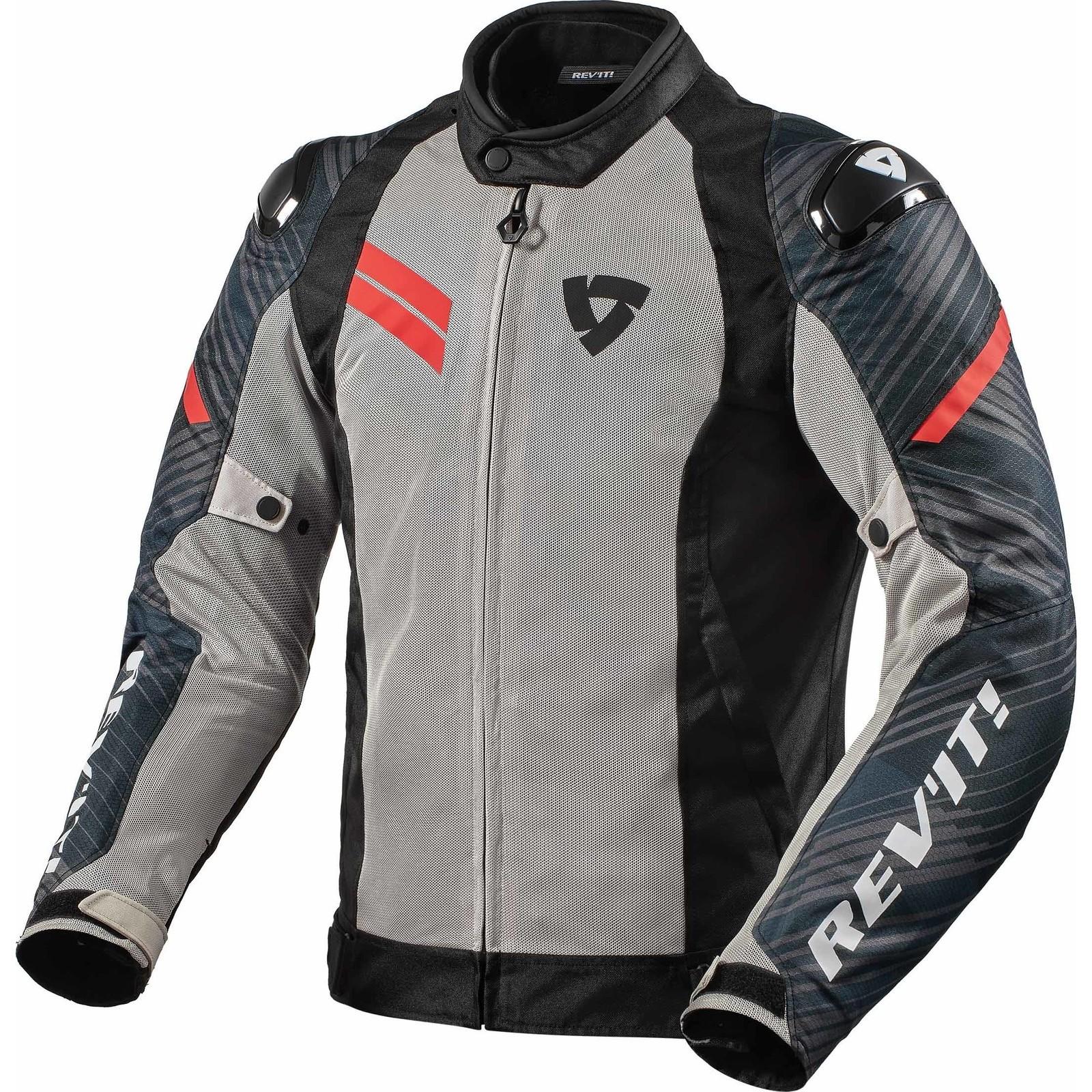 FJT291 - 1270-M - Rev It Apex Air H2O Motorcycle Jacket M Black Neon Red